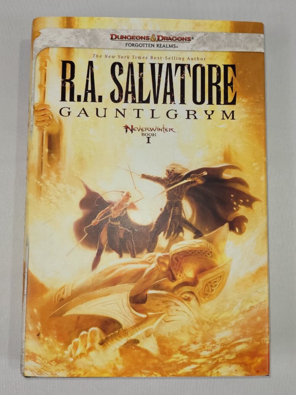 D&D RA Salvatore Forgotten Realms Gauntlgrym Hardcover Book First Edition